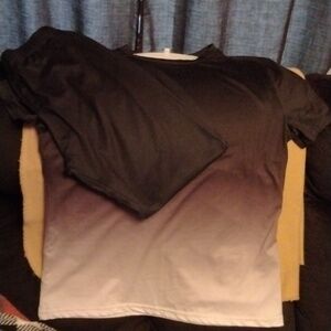 🖤🩶NWOT BLACK OMBRE  LEGGINGS SET🖤🩶